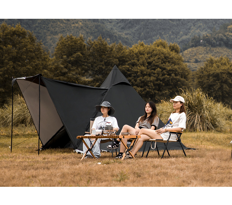Cheap Goat Tents MOUNTAINHIKER 3 4 Person Outdoor Pyramid Tent with Inner Tent with Tarp Family Picnic Hiking Travel Equipment Camp Teepee Tents   